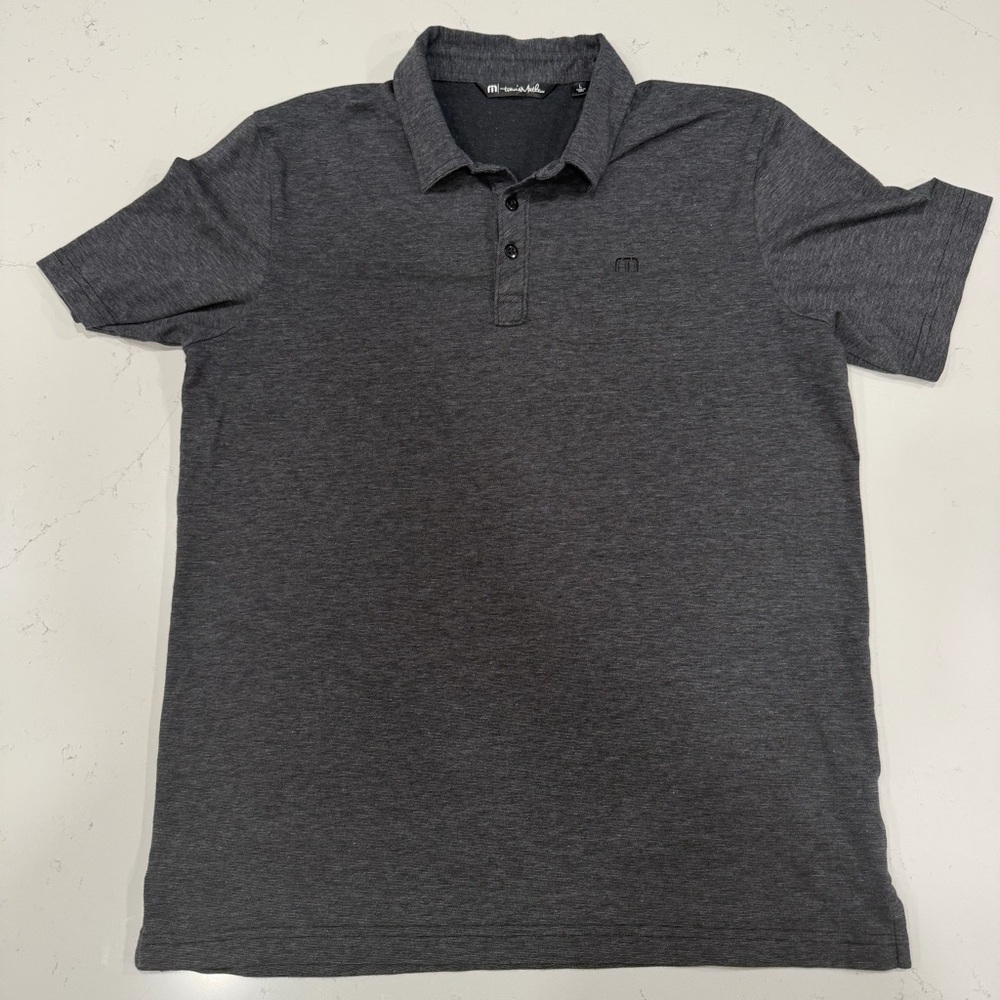 Travis Mathew Men’s Charcoal Polo Large